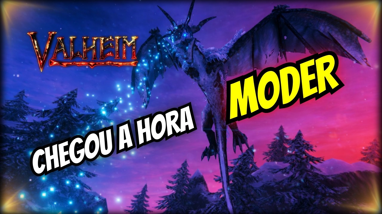 CHEGOU A HORA! ENFRENTANDO A MODER ❄️🐉 | VALHEIM ZERO TO HERO #8 | 100% VANILLA 🔴 AO VIVO