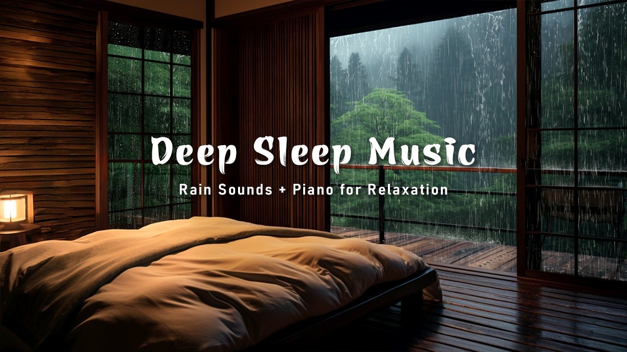Peaceful Rain & Soft Piano in a Warm Bedroom 🌧️🎹 | Calm the Mind, Gentle Sleep