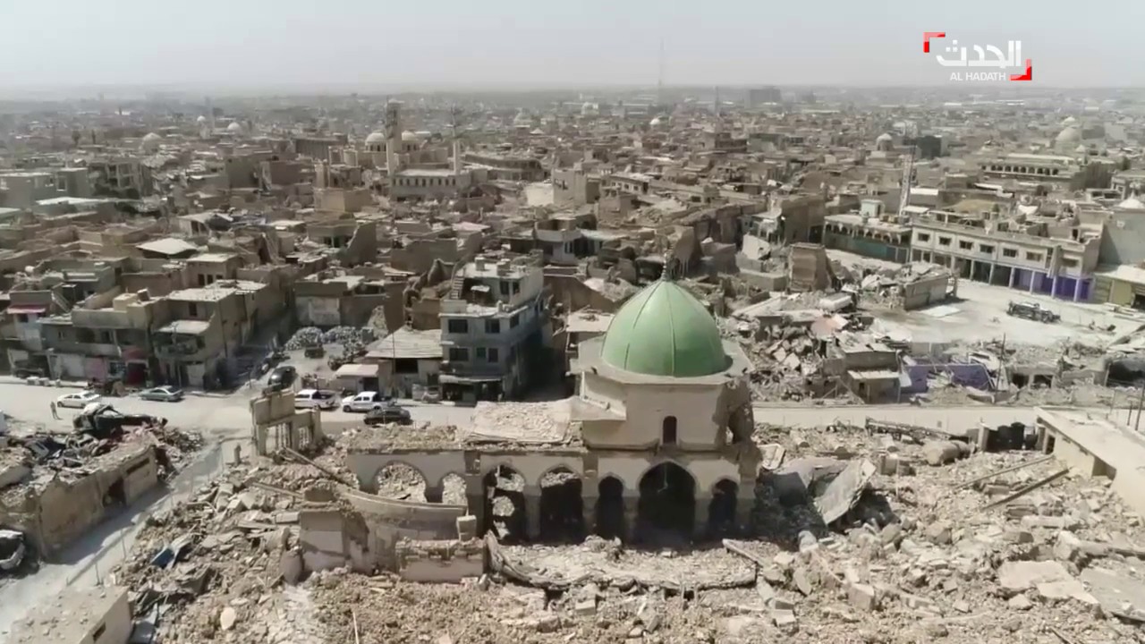 شاهد من الجو الدمار الهائل في الموصل بعد عام على استعادتها