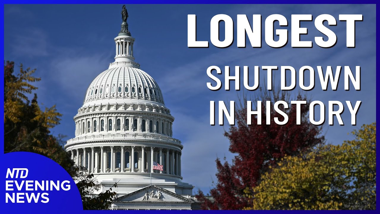 Government Shutdown Breaks Record; SCOTUS Hears Case on Trump Tariffs | NTD Evening News (Nov. 5)