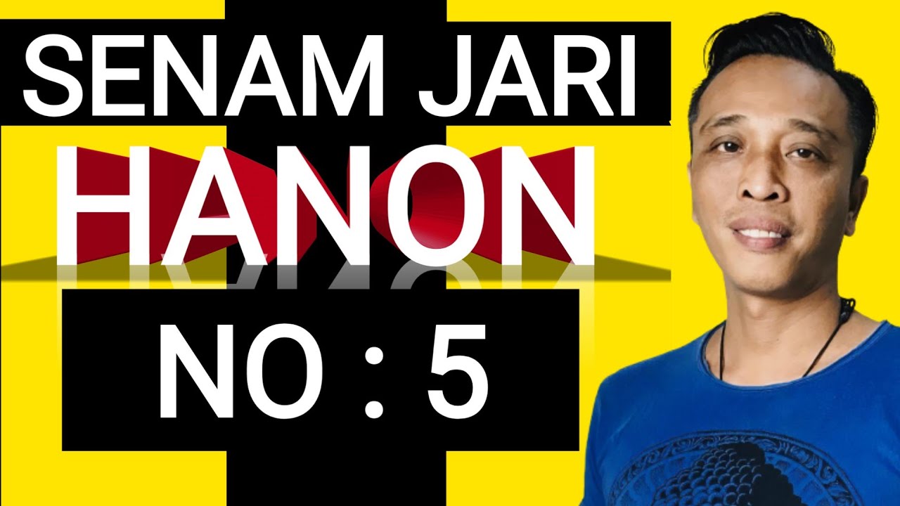 SENAM JARI PIANO | HANON NO.:5   | BELAJAR PIANO KEYBOARD UNTUK  PEMULA