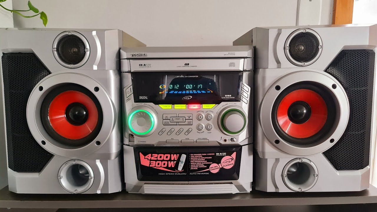 MINI SYSTEM TOSHIBA MS-6550CD TOP DA ÉPOCA.