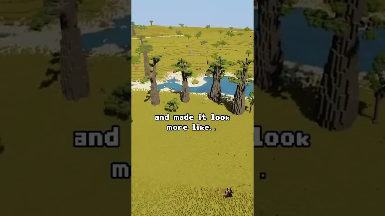 I upgraded the Savanna biome to look like the savanna from Madagascar 2.