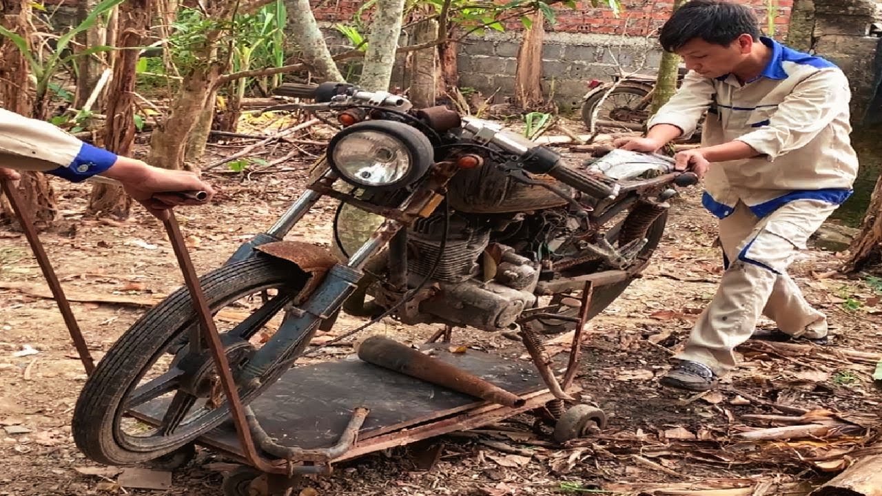 Restoration 𝐂𝐀𝐅𝐄 𝐑𝐀𝐂𝐄𝐑 𝐔𝐒𝐀 1991 // Repair Abandoned 𝐂𝐀𝐅𝐄 𝐑𝐀𝐂𝐄𝐑 𝟏𝟓𝟎𝐂𝐂 Motocycle Racing #1