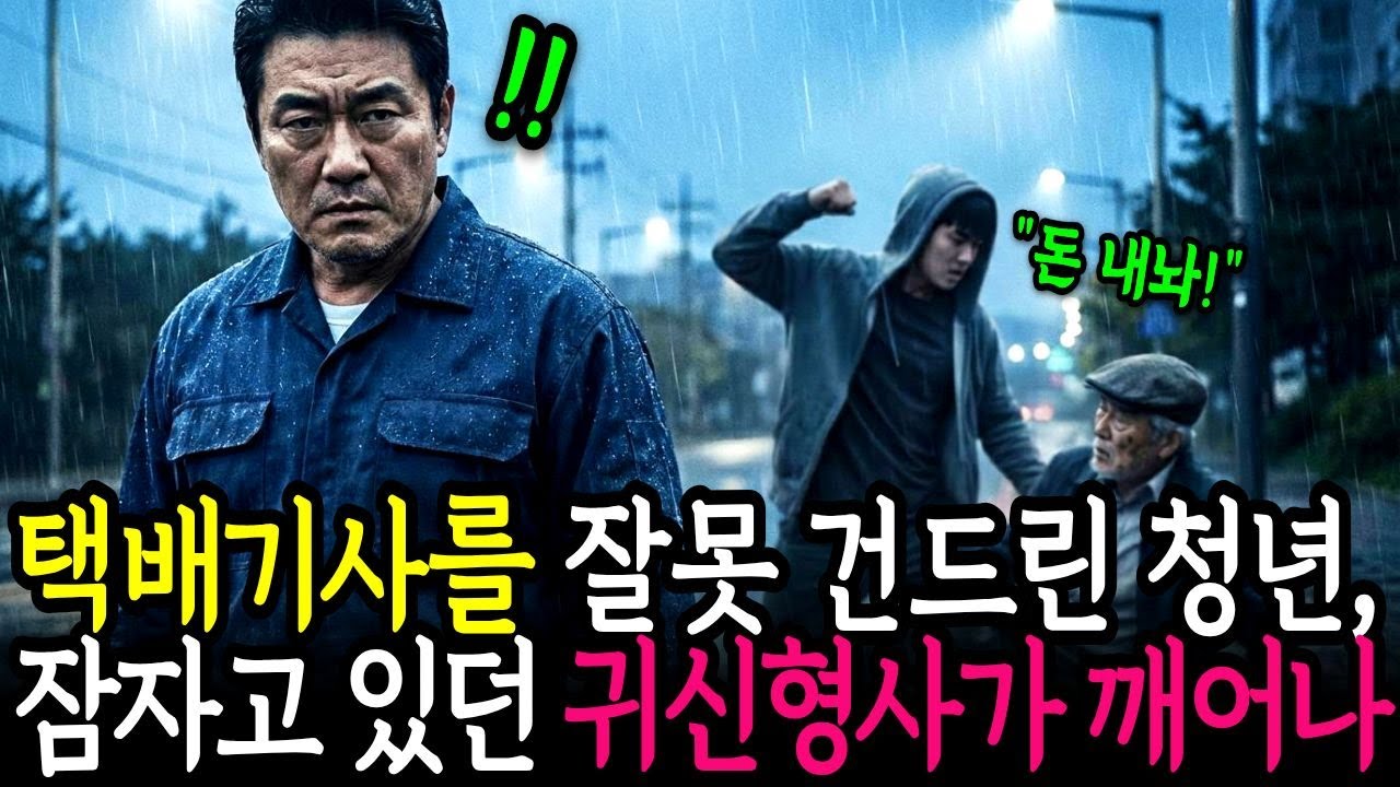 택배기사가 흉기를 든 강도 앞에서 한 행동으로 25년동안 숨긴 정체가 들어나는데 