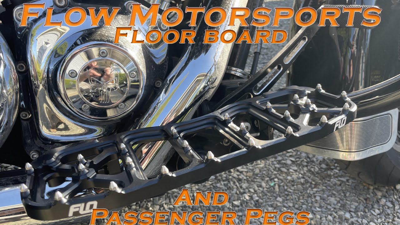 FLO MOTORSPORTS FLOORBOARDS INSTALL AND REVIEW - PART 2 OF 3 - V5 TOURING FLOORBOARDS- V3 FOOT PEGS