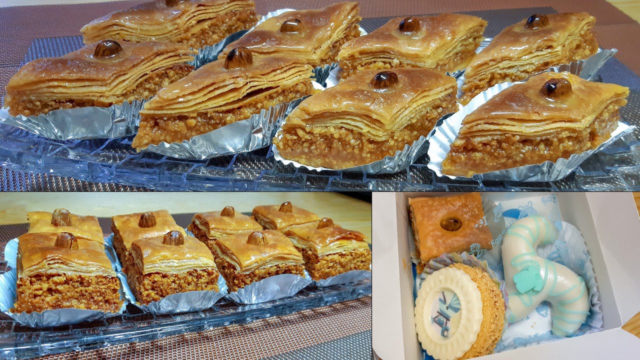بقلاوة بدون آلة بزاف ساهلة و جي مورقة توراق + حلويات السابع Baklawa sans machine super feuilletée