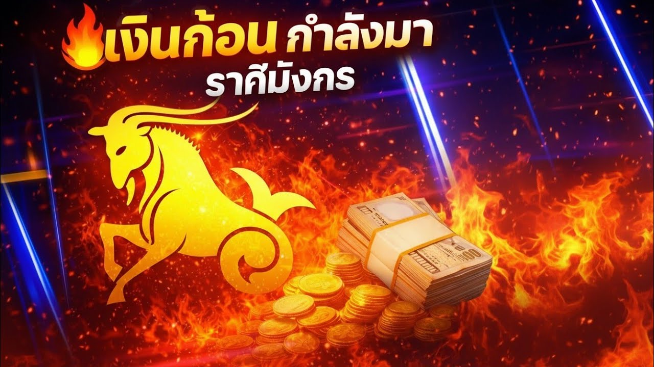 ดวงเงินพุ่ง! ราศีมังกร มีเกณฑ์ได้ “เงินก้อน / โชคฟลุค” แบบไม่ทันตั้งตัว