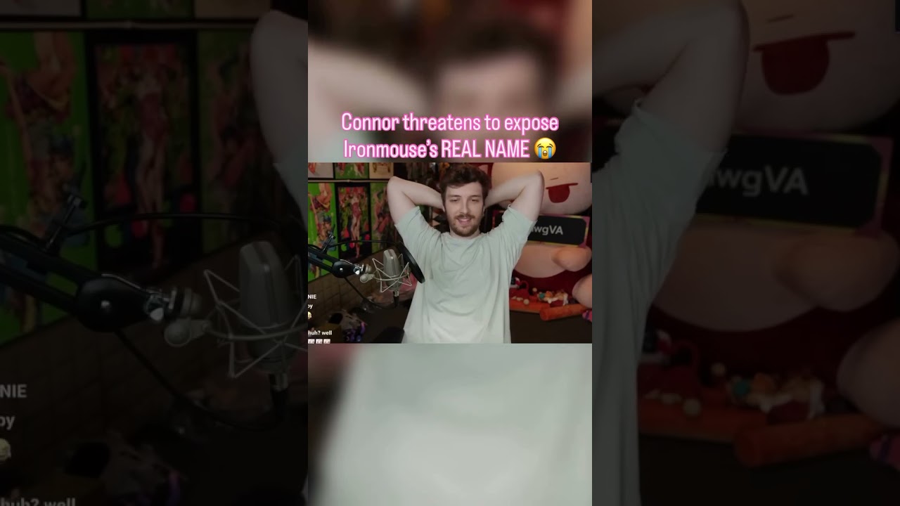 Connor Threatens To Expose Ironmouse's REAL NAME 😲