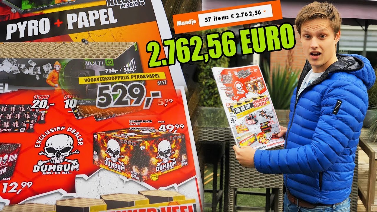 2.762,56 EURO AAN VUURWERK BESTELLEN