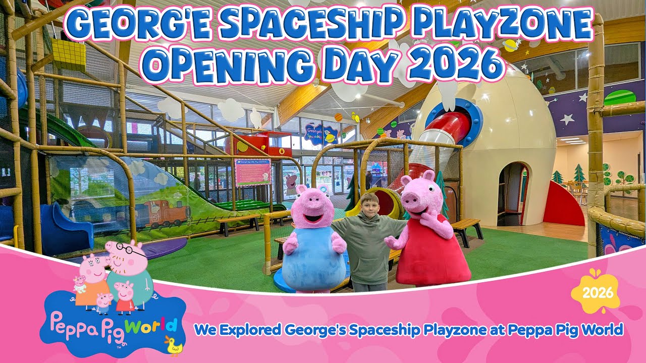 PEPPA PIG Indoor Play Area in Peppa Pig World | George's Spaceship Playzone (Feb 2025) [4K]