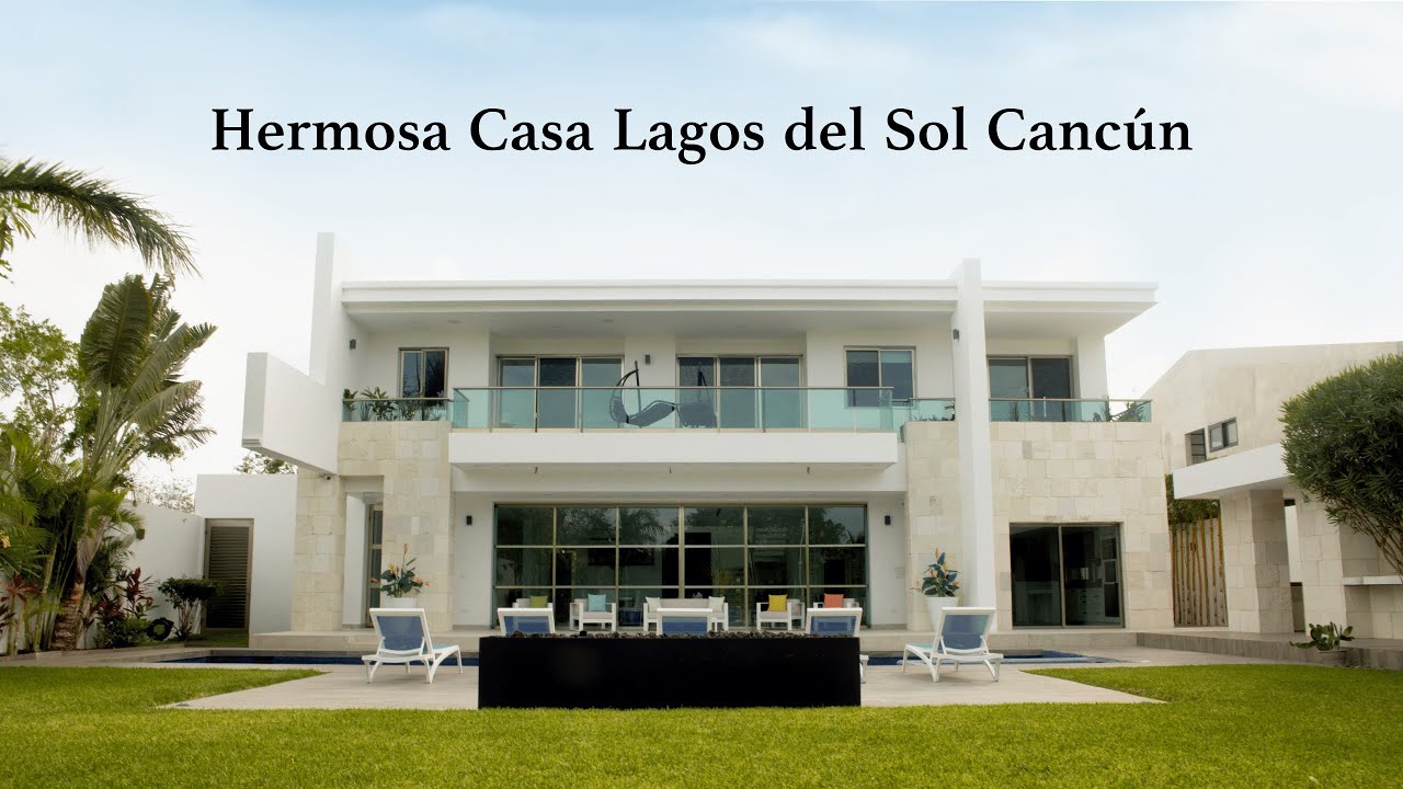 HERMOSA CASA EN VENTA - LAGOS DEL SOL CANCÚN