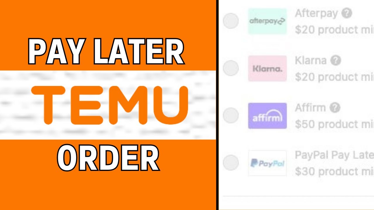 How To Pay Later On Temu App 2024 | Buy Now Pay Later