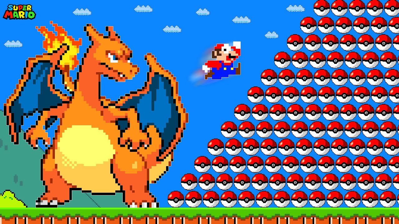 Super Mario Bros. But There're More Pokeballs