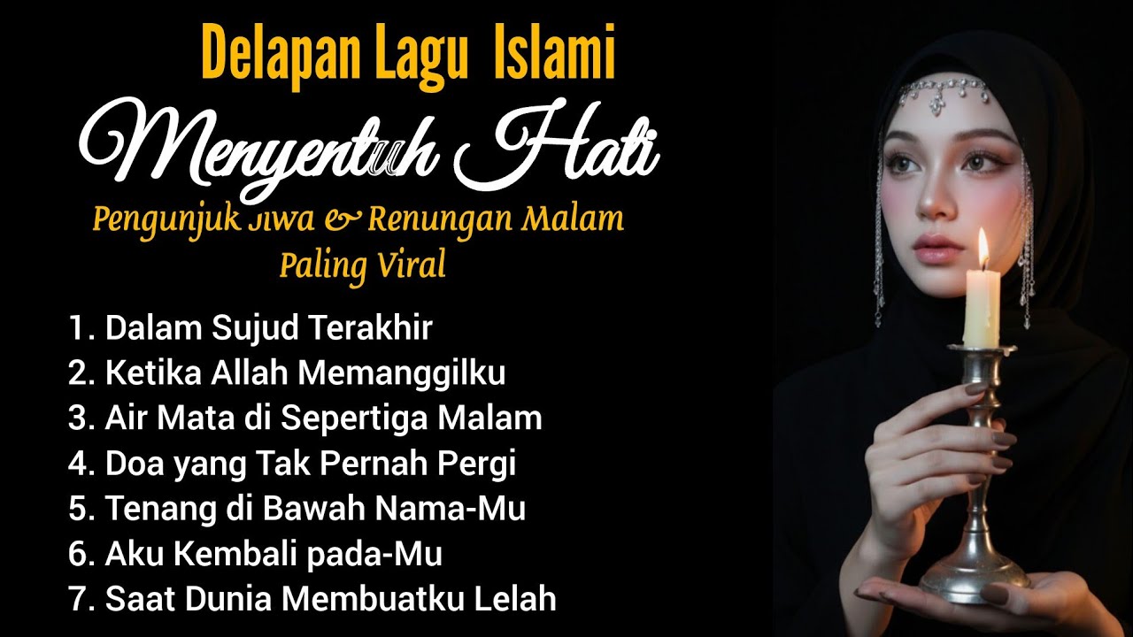 8 Lagu Islami Menyentuh Hati Paling Viral | Penyejuk Jiwa & Renungan Malam