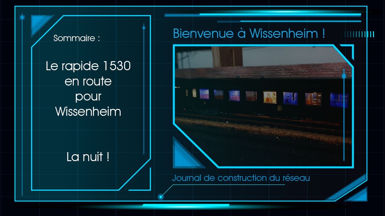 Le rapide 1530 en route pour Wissenheim la nuit ! 🌙🌟