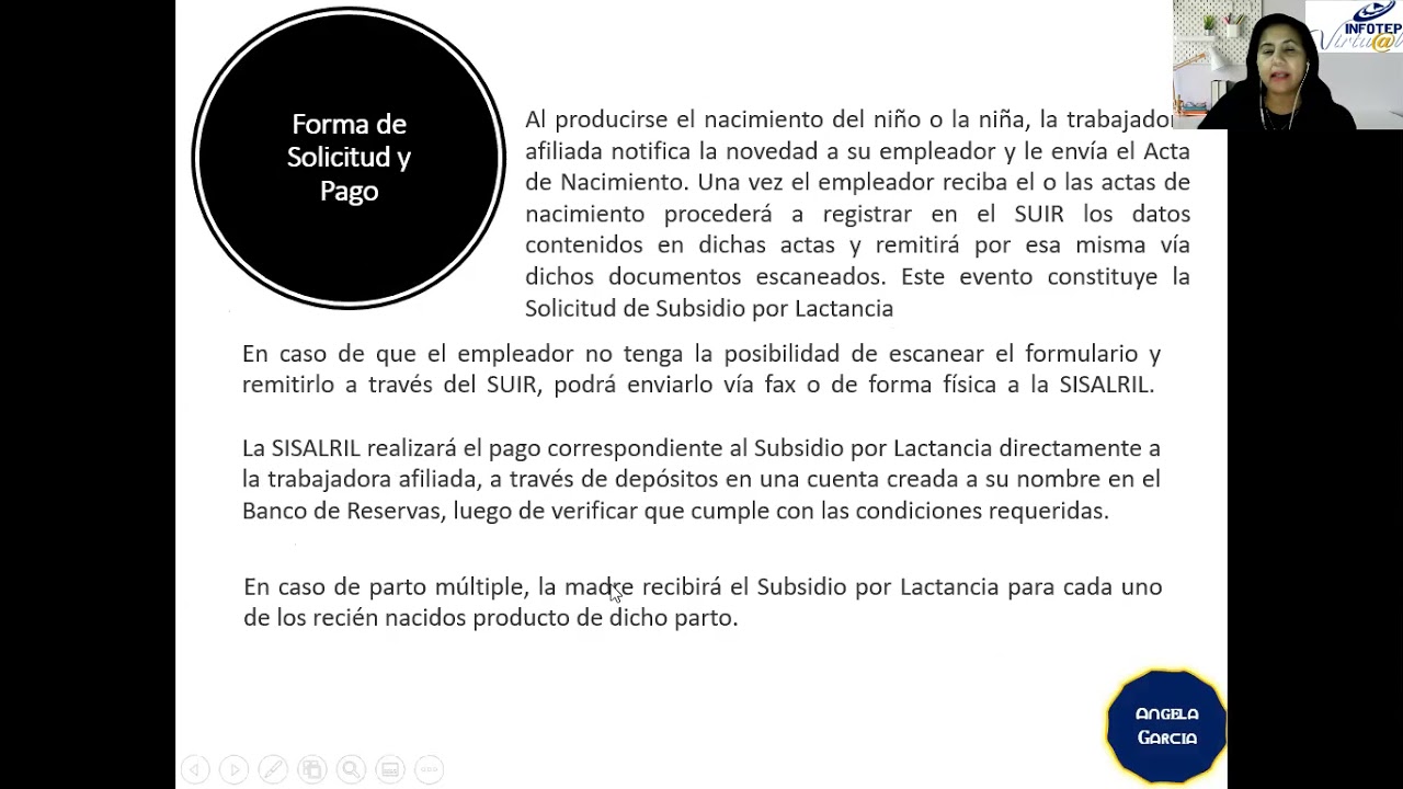 Clase Sincrónica Subsidio Maternidad y Lactancia