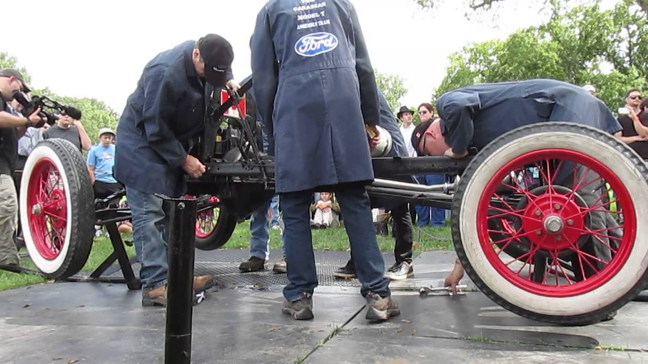 Running Ford Model T Chassis assembled in 5 minutes