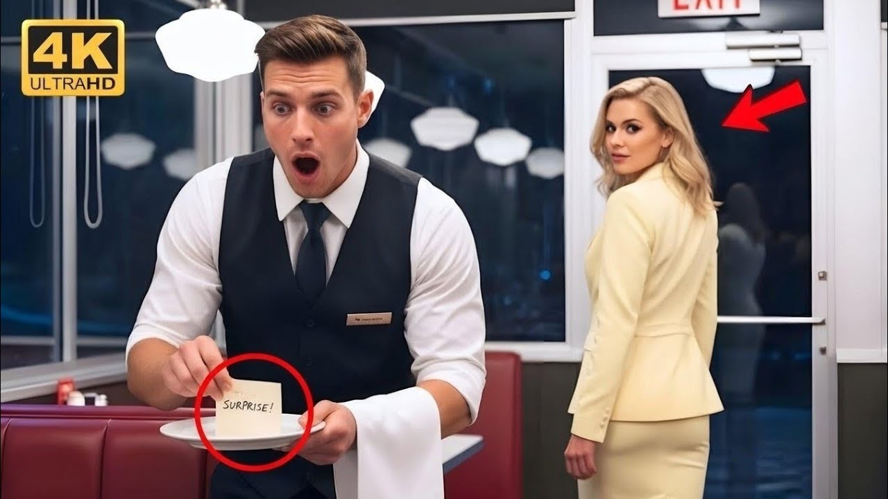 Billionaire Left a $0 Tip — But the Waiter Single Dad Found a Hidden Note Under the Plate