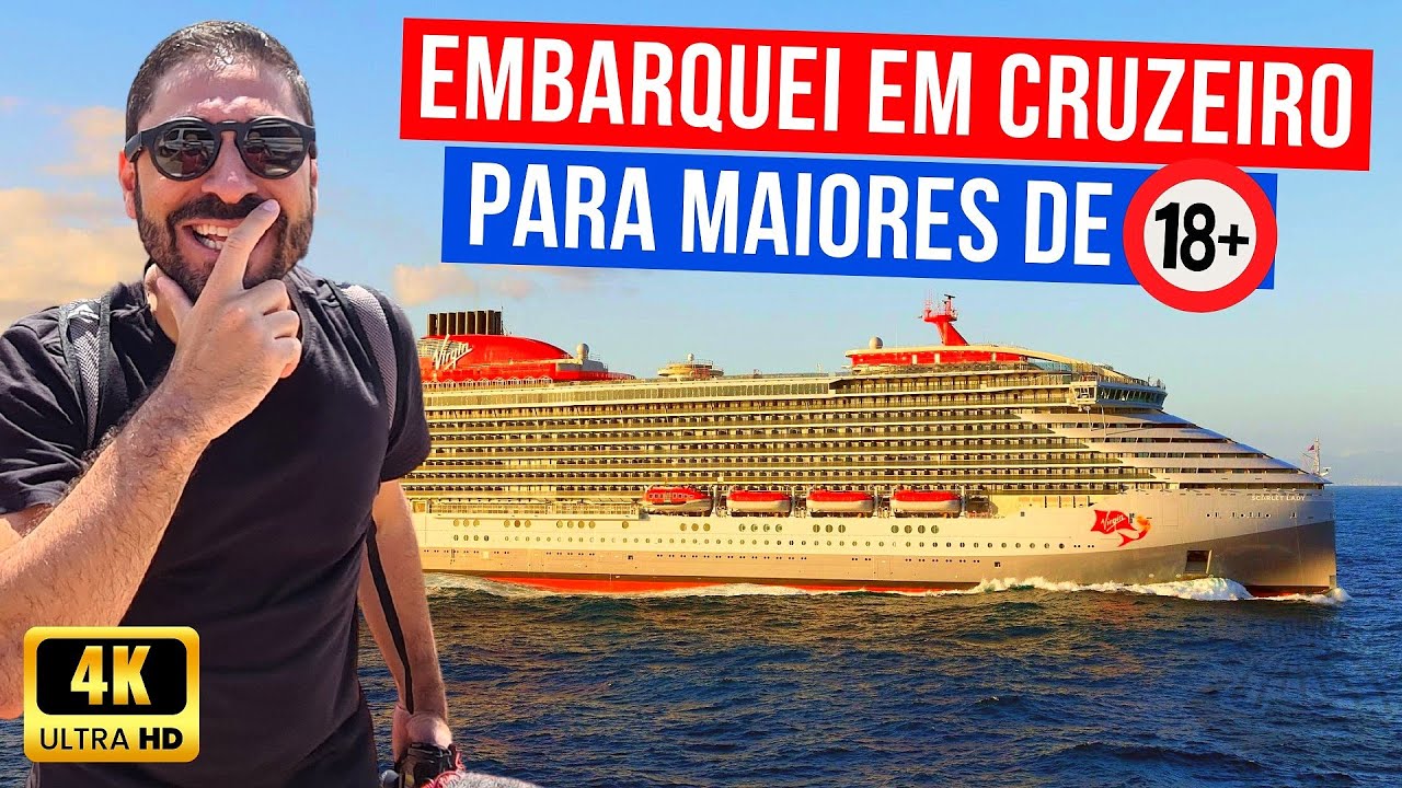 CHEGOU UM CRUZEIRO SÓ PARA MAIORES DE 18 ANOS! Embarcamos no Cruzeiro Valiant Lady da Virgin Voyages