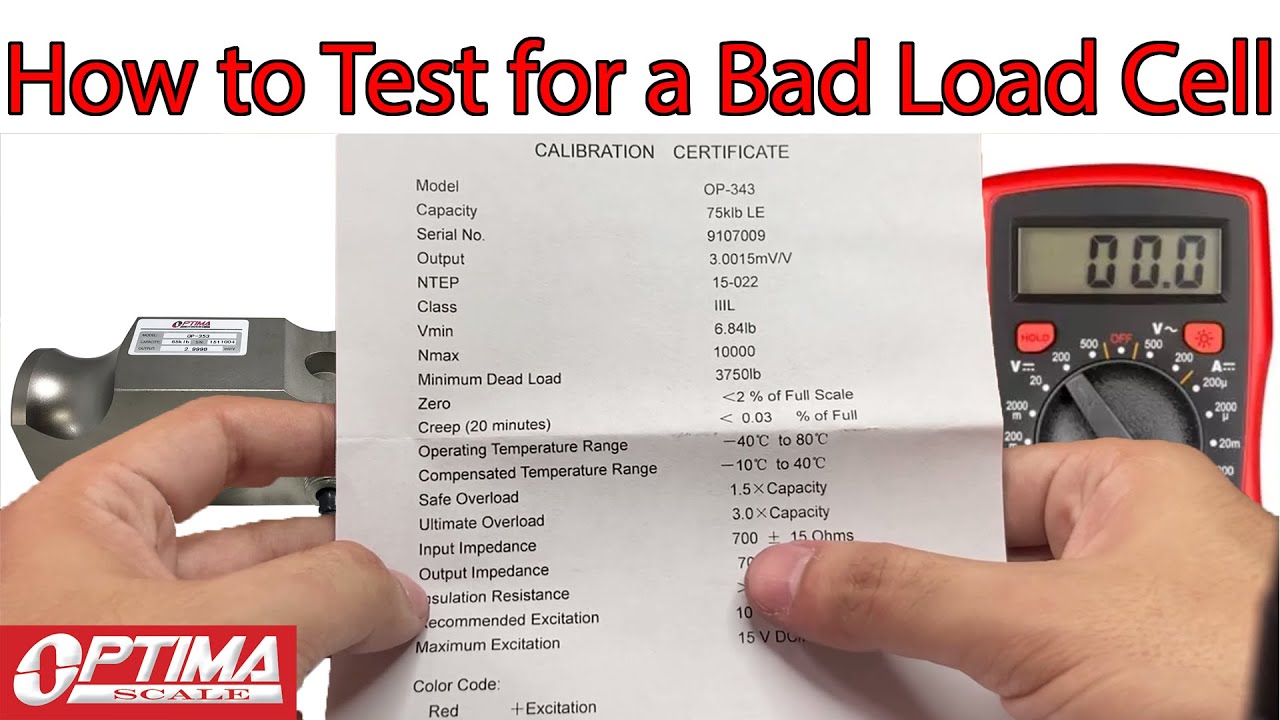 How to test for a bad Load Cells