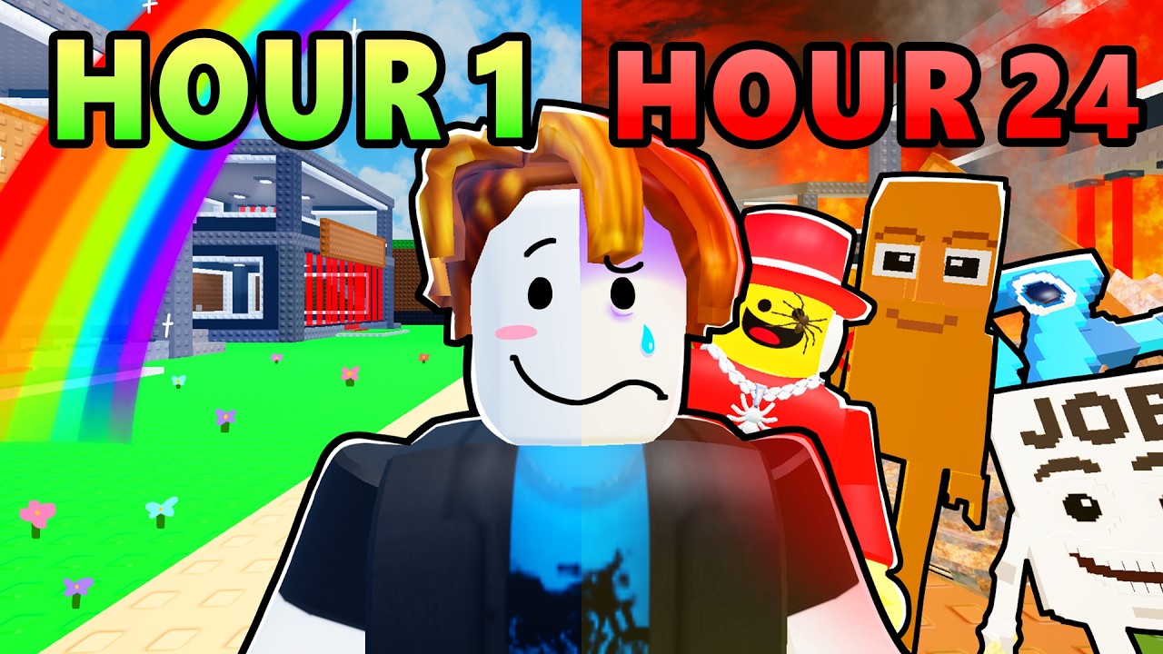 I Spent 24 Hours in Brainrot Games in Roblox..