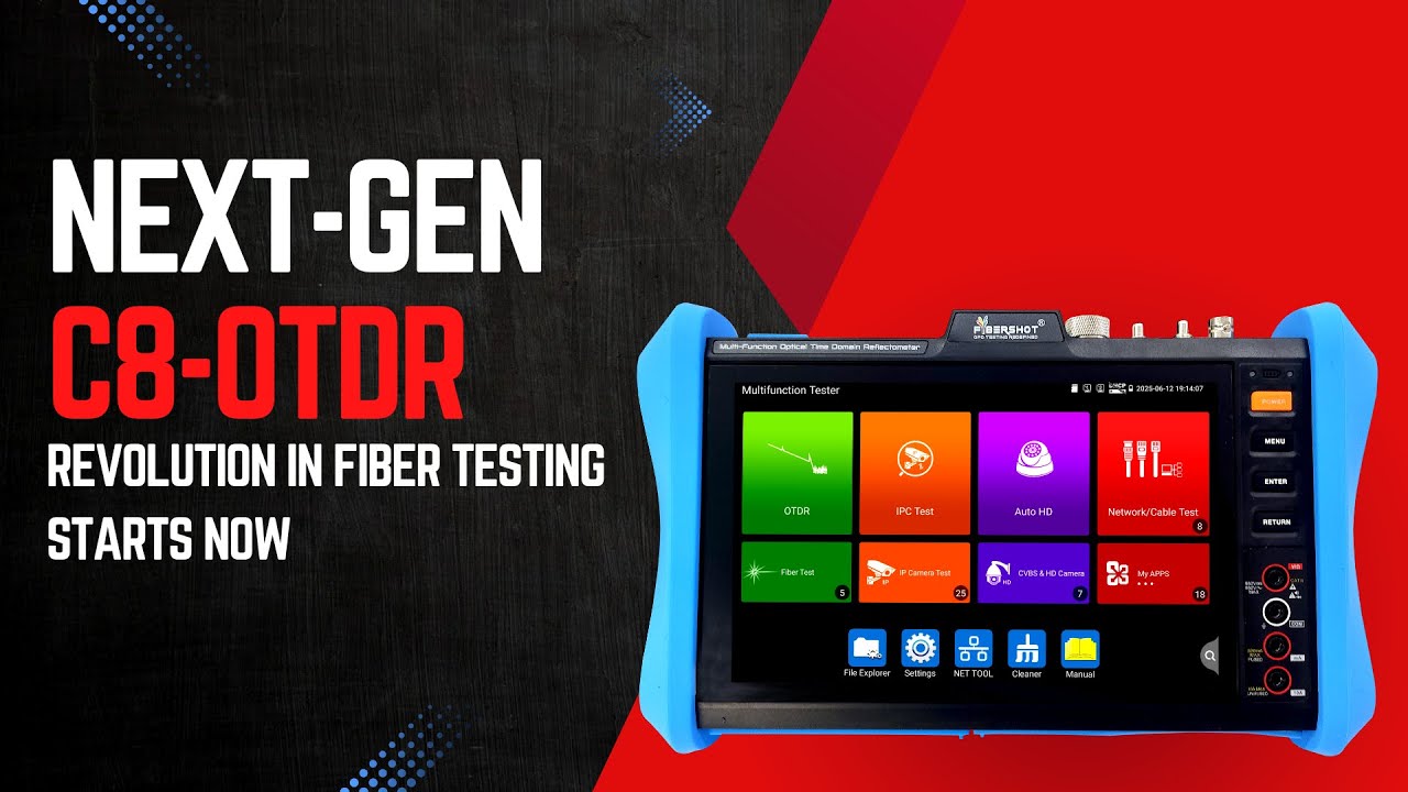 Introducing the Ultimate C8 OTDR –BEST OTDR IN INDIA  #otdr #tech #cctv