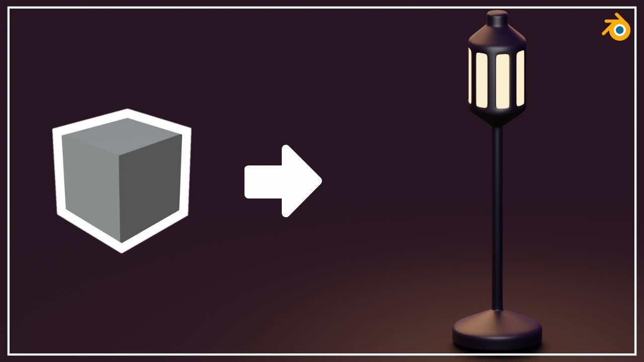 Street Light in Blender 3.5 - 3D Modeling Process - 3D Art Owl