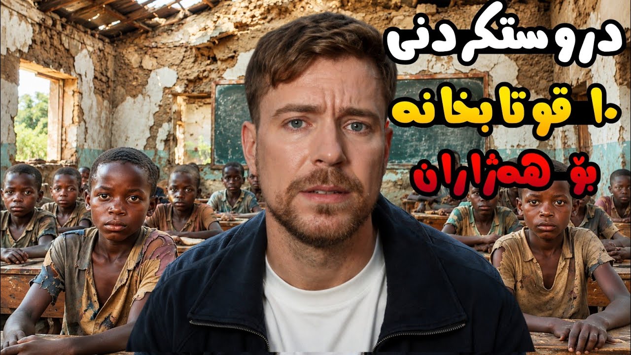 مستەربیست: دروستکردنی ١٠ قوتابخانەی نوێ بۆ وڵاتە هەژارەکان🔥
