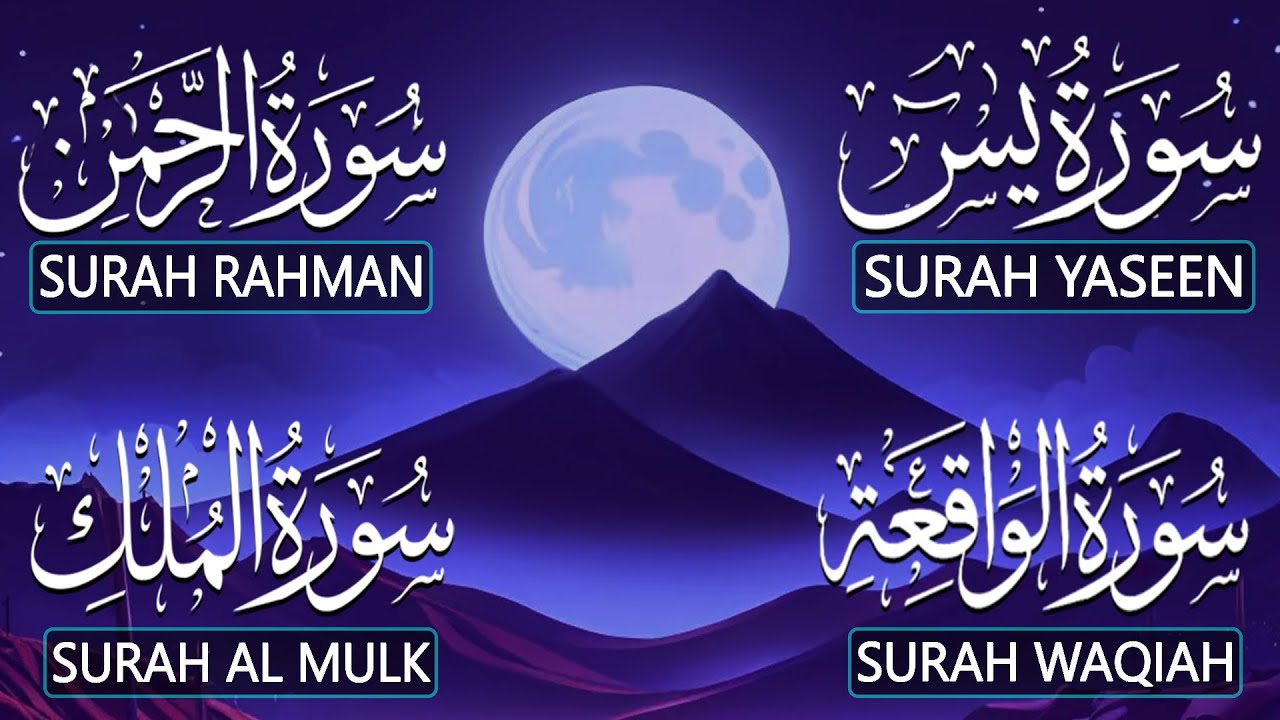 Best Quran Tlawat Surah Yaseen (Yasin) | Surah Rahman | Surah Waqiah | Surah Mulk |