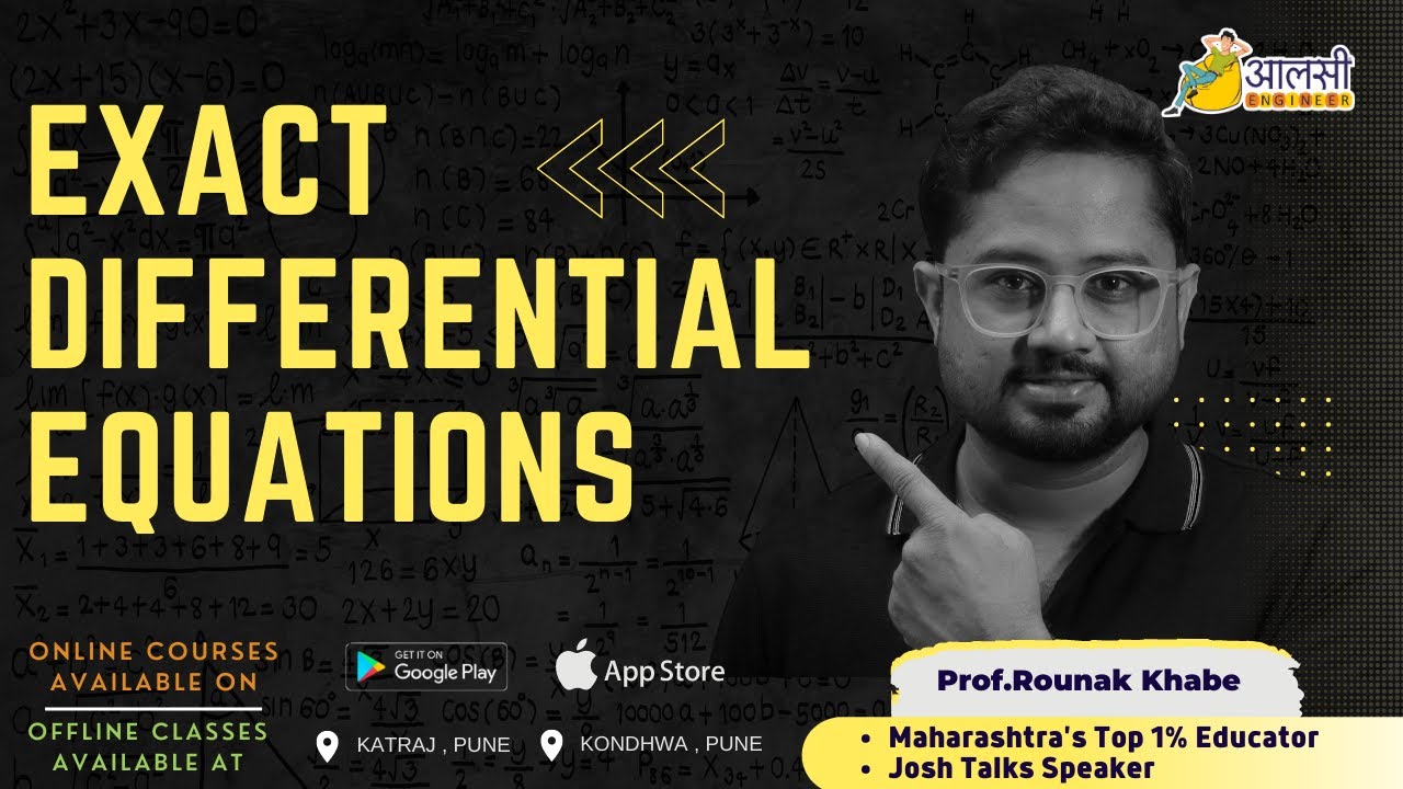 Exact Differential Equation (Concept and Example) | What are Exact Differential Equations | ONE SHOT