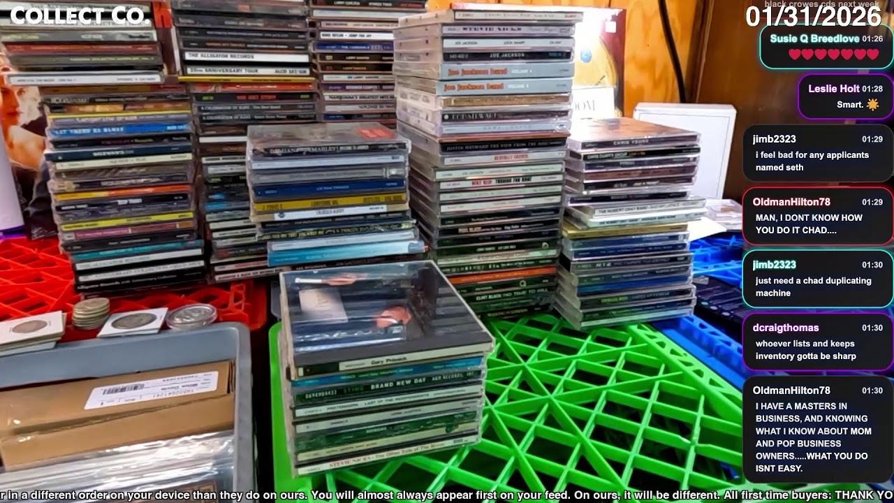 LIVE Vinyl Record Sale (Saturday, 01/31/2026)