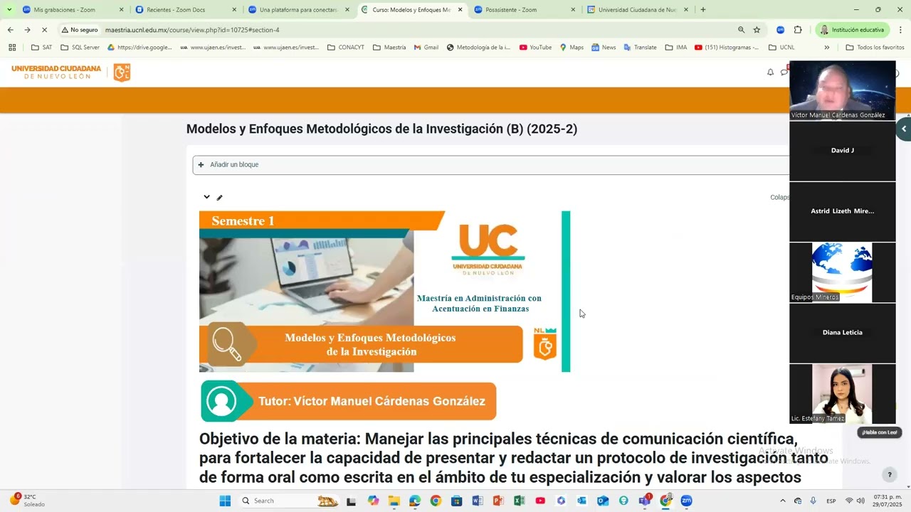 sesión síncrona 29 julio 2025