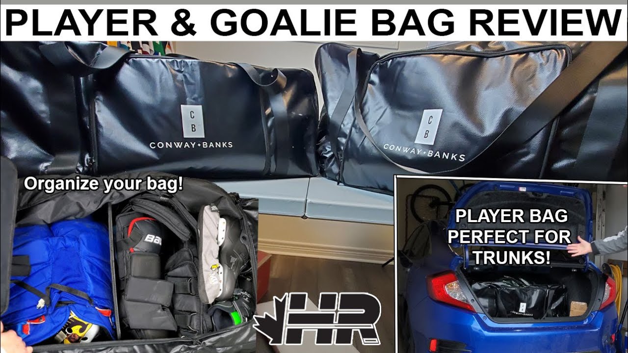 The best hockey bag for car trunks! Conway & Banks player and goalie bag review