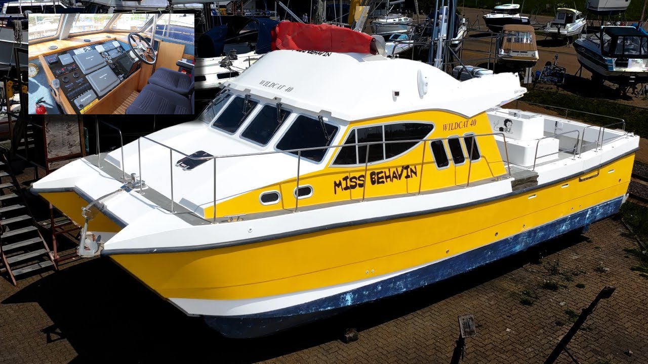 RARE £190,000 Safehaven Marine Power Catamaran (Built for Offshore – Twin Yanmars!)