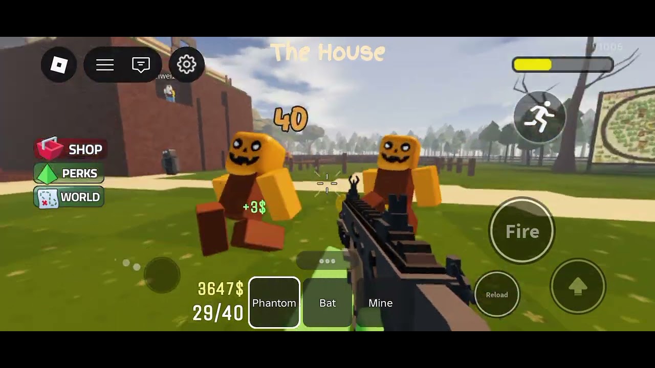 Main protect the house from monster di roblox🗣️🔥Roblox indonesia