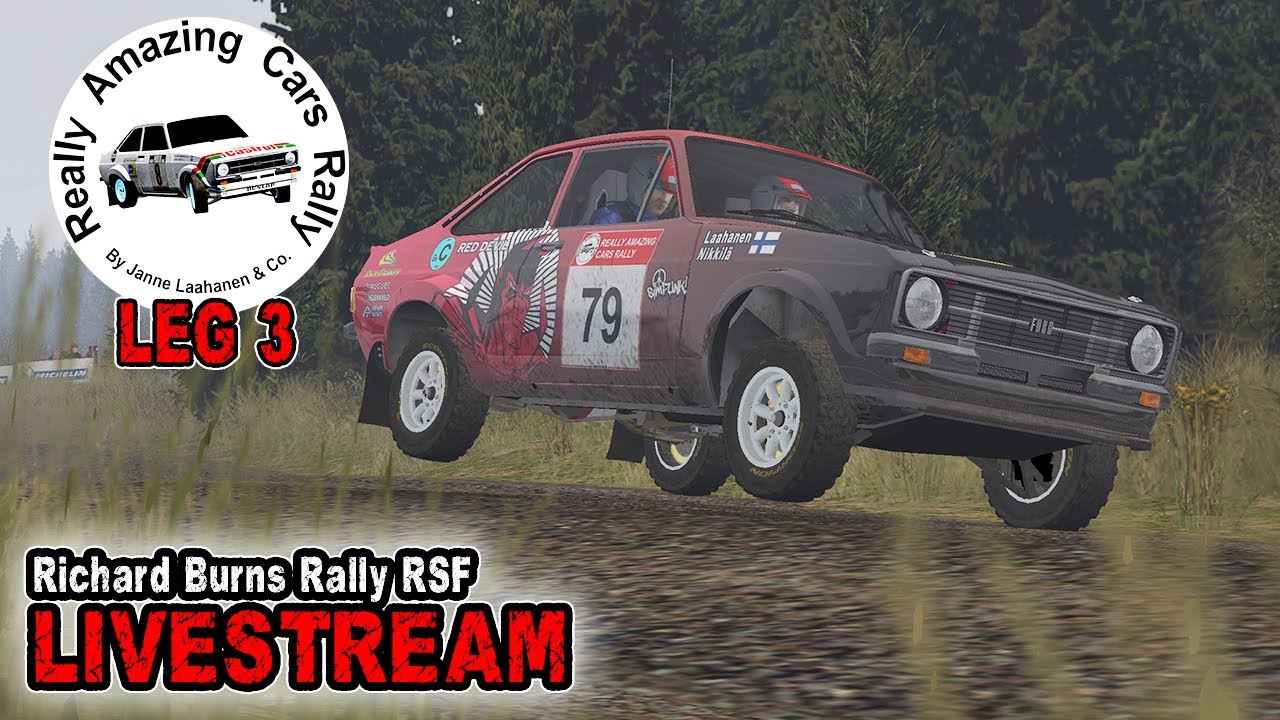 Really Amazing Cars Rally LEG 3 - Richard Burns Rally RSF - LIVESTREAM