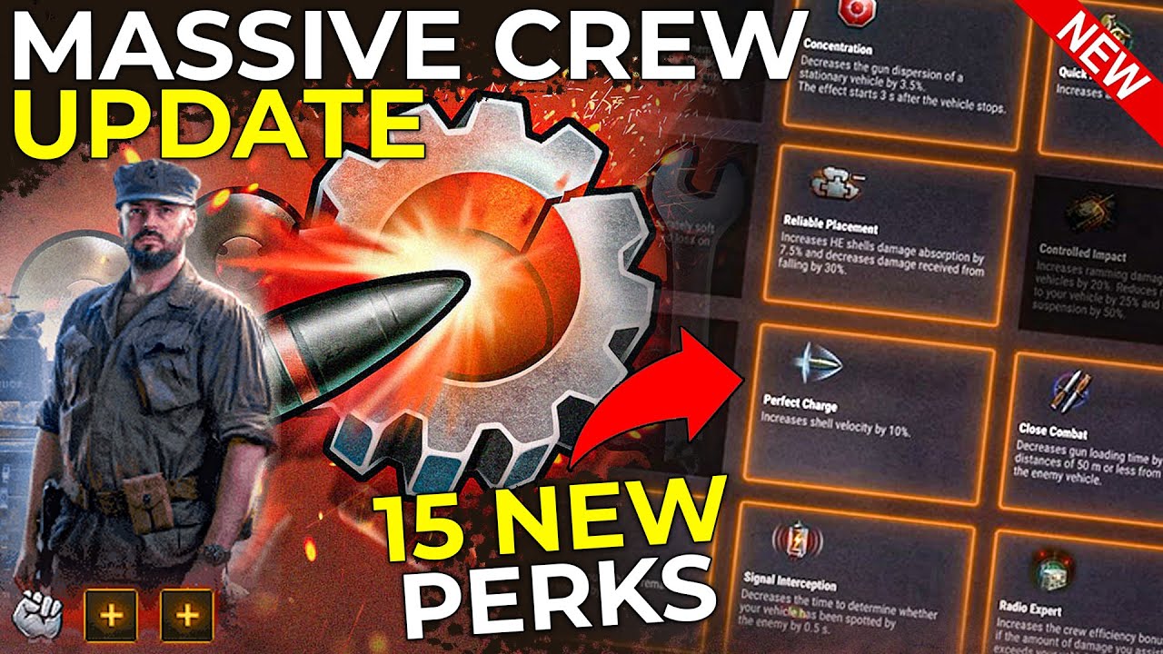 BIG Crew System Changes and New Perks | World of Tanks