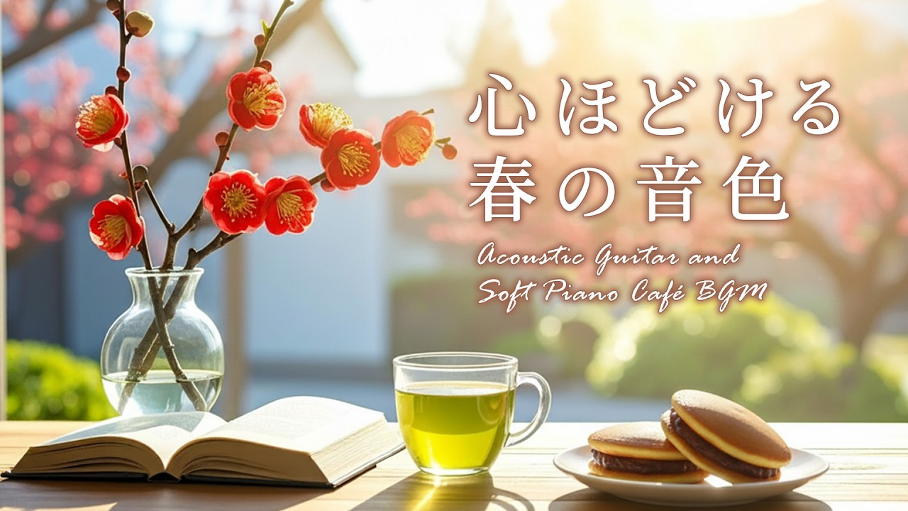 【春の癒し音楽】穏やかな朝、光溢れる窓辺で心整う☀️やさしいギターとピアノ｜作業・読書・リラックス #作業用BGM