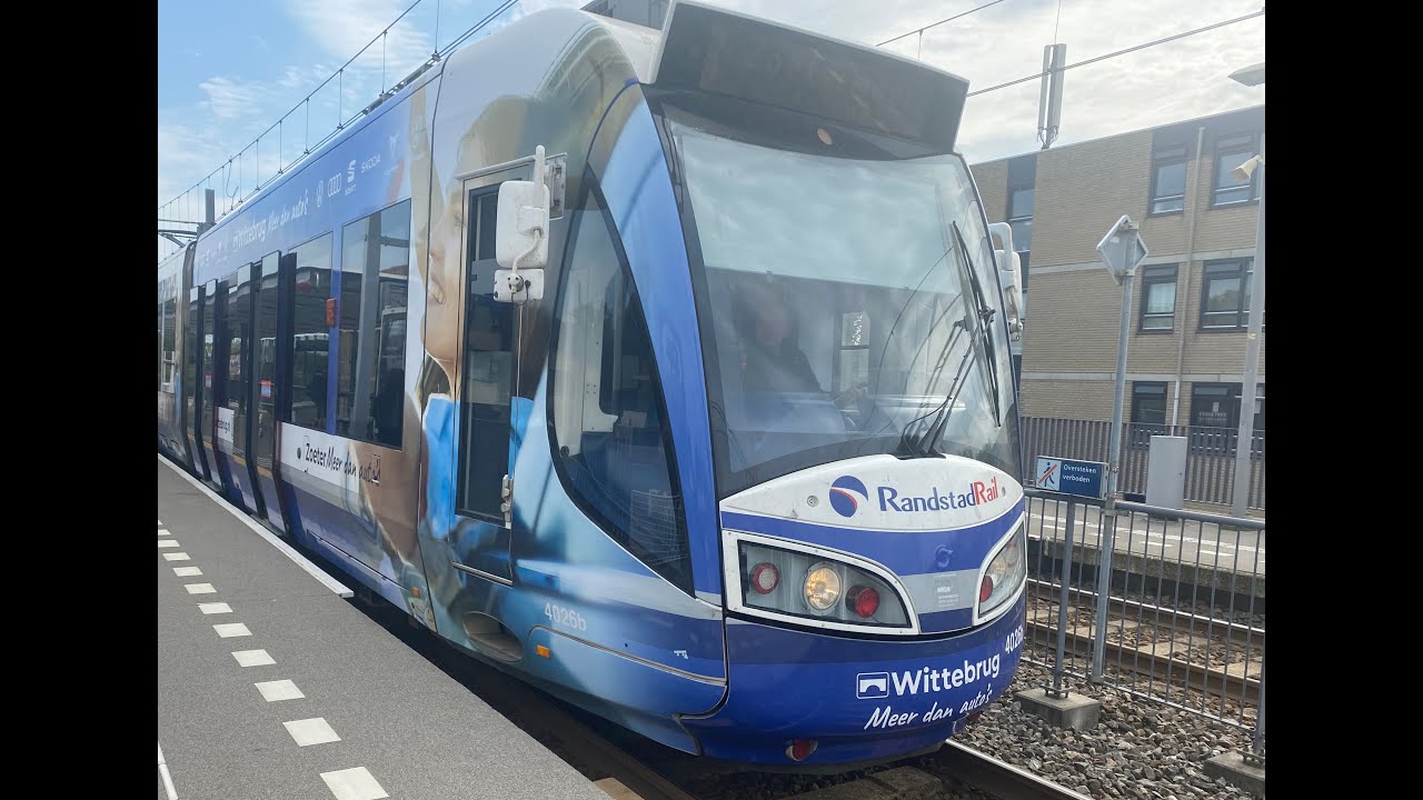 Den Haag Centraal -  Zoetermeer Leidsewallen met de RandstadRail - 22 september 2024
