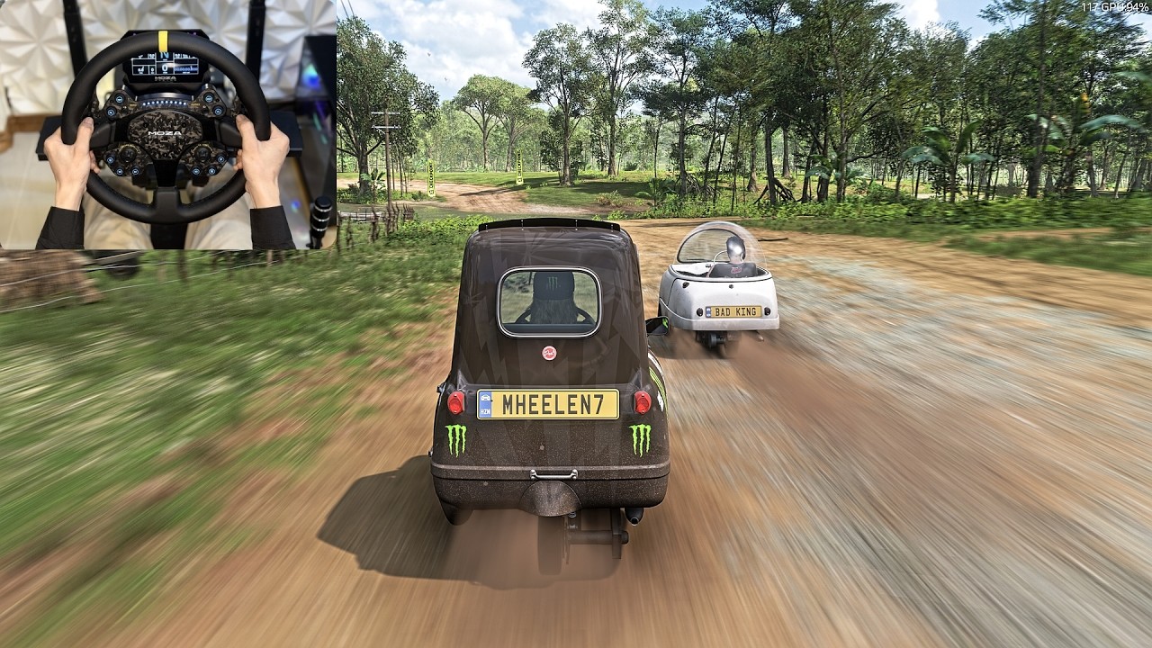 Monster 32HP Peel P50 |Racing Rally Forza horizon 5  |Steering Wheel Gameplay