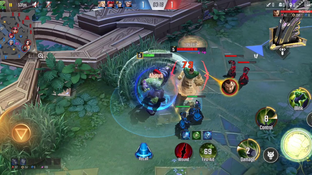 REALME C3 GAMES TEST MARVEL SUPER WAR    (50-60) FPS