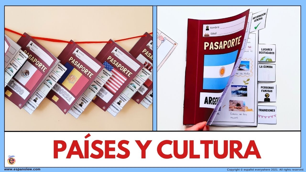 Pasaportes para explorar países y culturas 🌍 | Actividad divertida para el aula