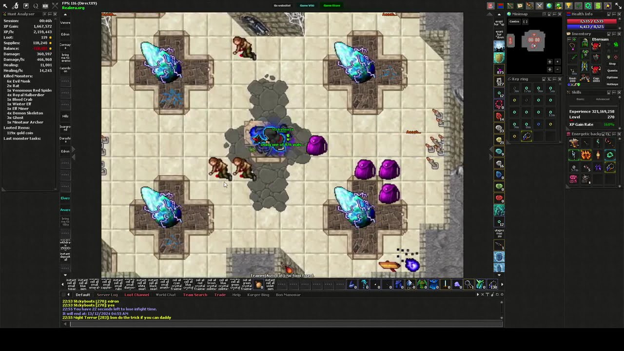 REALERA 8.0 TIBIA, 270 ED SOLOING ARCHDEMON ARNAN