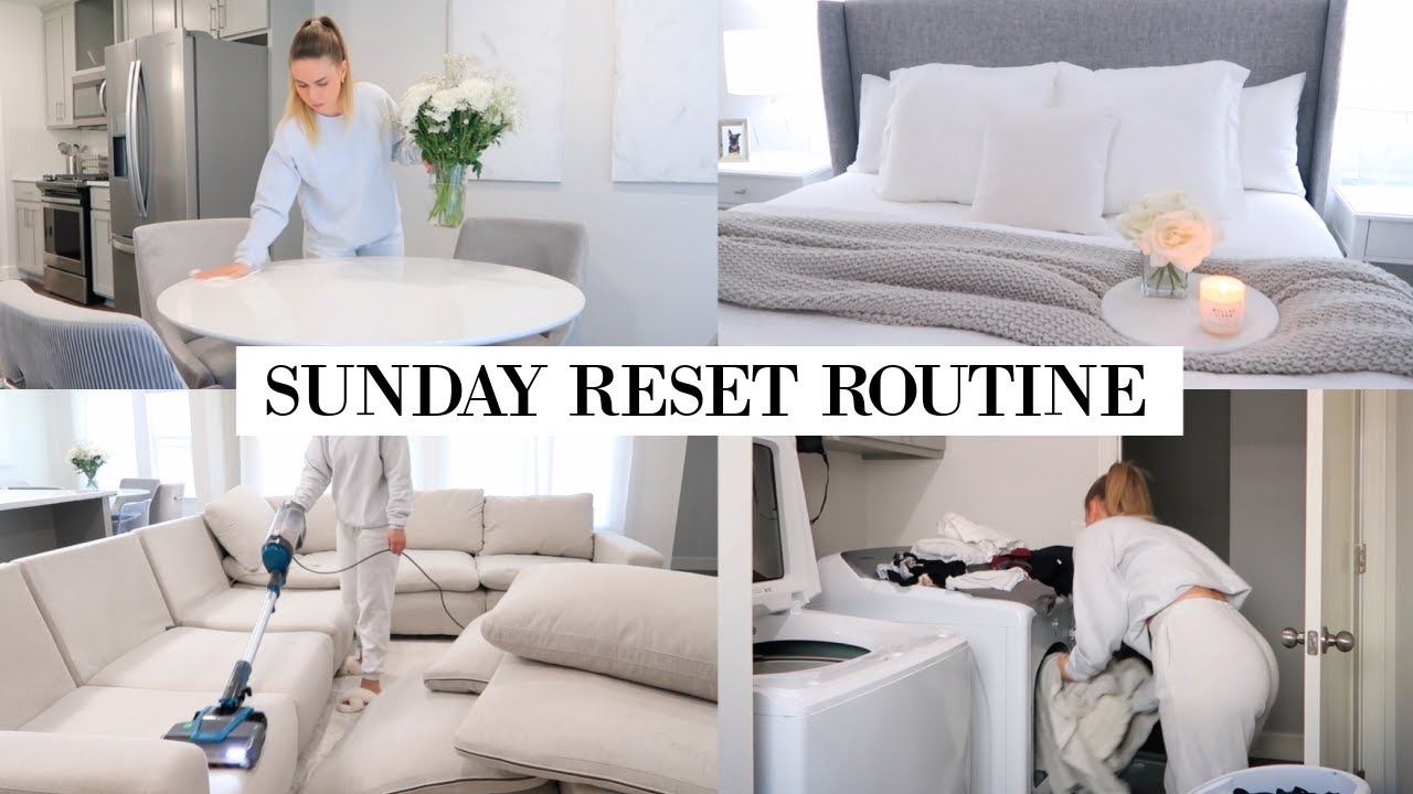 SUNDAY RESET ROUTINE: DEEP CLEAN + ORGANIZE | CLEANING MOTIVATION