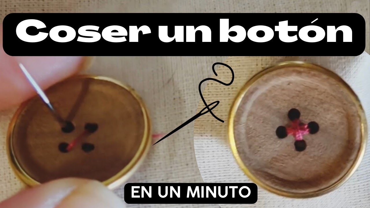 Coser botón en menos de 1 minuto