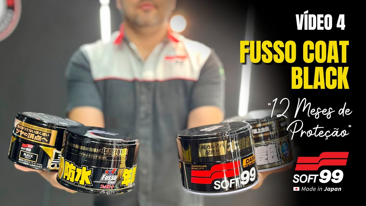 Ceras para cores Escuras - Vídeo 4 FUSSO COAT BLACK (como cuidar de carro preto)