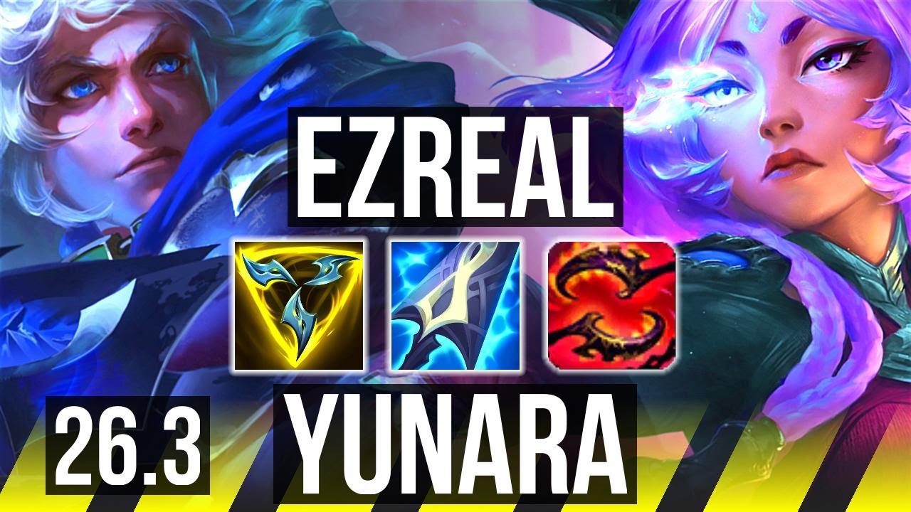 EZREAL & LeBlanc vs YUNARA & Nautilus (ADC) | 53K damage | KR Master | 26.3