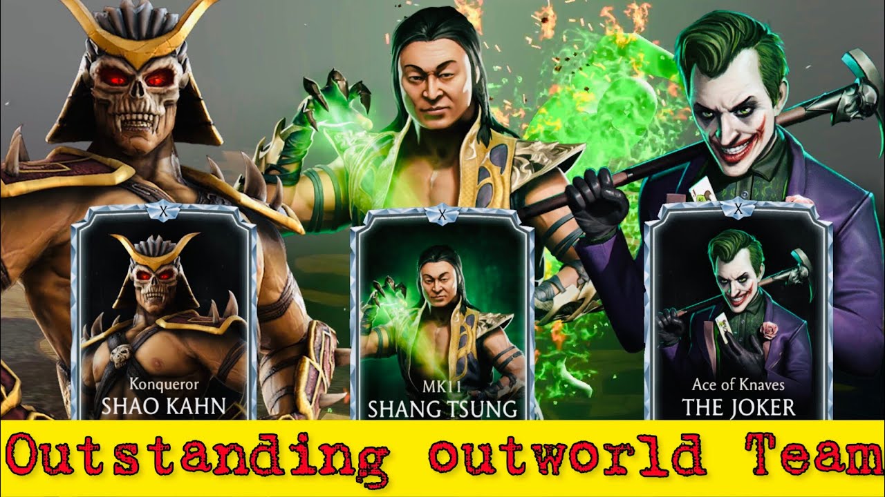MK11 Shang Tsung, Konqueror Shao Kahn’s & Ace of Knaves The Joker 🃏 Ultimate Team Survivor Gameplay