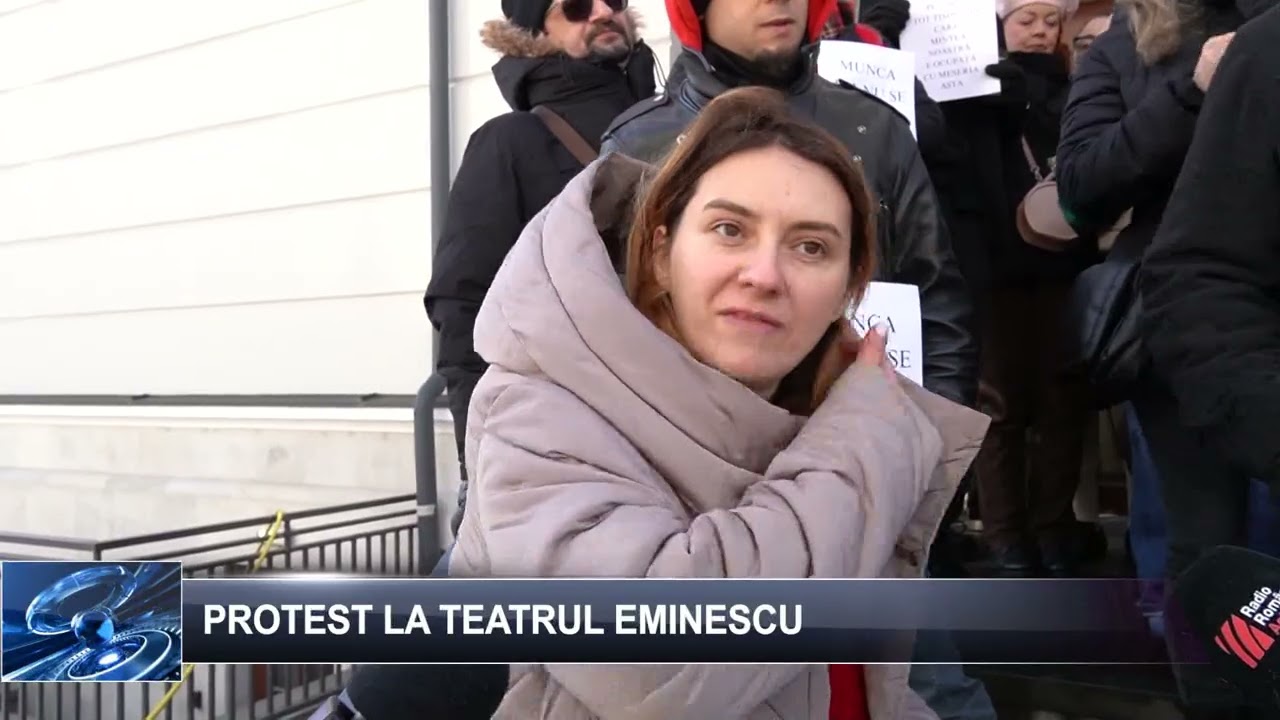 Protest la Teatrul Eminescu 10 februarie 2026 TELE`M Botoșani
